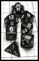 Dice : Dice - Dice Sets - Handan Black with Silver Glitter with White Numbers Mini Set - Amazon 2023